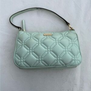 Kate Spade Quilted Leather Bag - Soft Gray